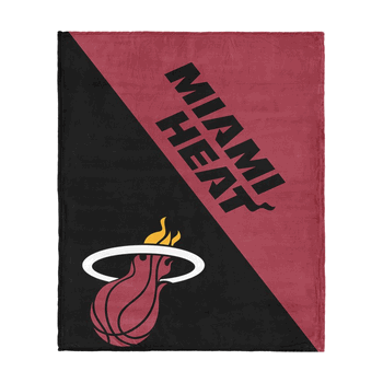 Miami Heat NBA Halftone Silk Touch Throw Blanket 46x60 inches