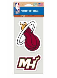 Miami Heat Set of 2 Die Cut Decals