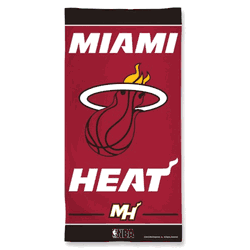 Miami Heat Towel 30x60 Beach Style