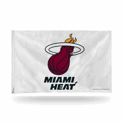 Miami Heat White Banner Flag