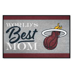 Miami Heat World's Best Mom Starter Mat Accent Rug - 19in. x 30in.