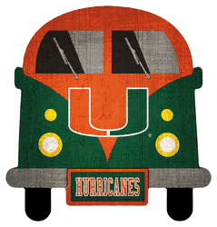 Miami Hurricanes 12" Team Bus Sign