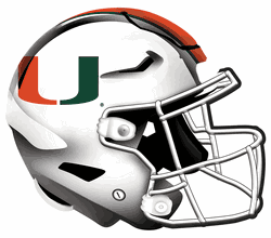 Miami Hurricanes 12in Authentic Helmet Sign