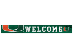 Miami Hurricanes 16in. Welcome Strip