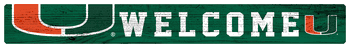 Miami Hurricanes 16in. Welcome Strip