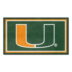 Miami Hurricanes 3ft. x 5ft. Plush Area Rug