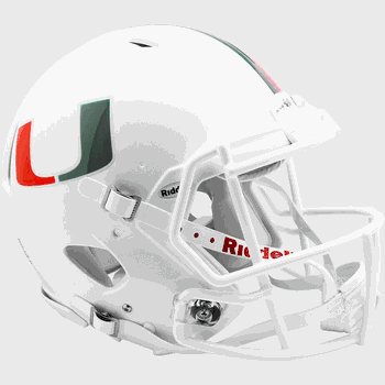 Miami Hurricanes  Authentic Speed Full Size Football Helmet
