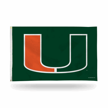 Miami Hurricanes Standard 3' x 5' Banner Flag