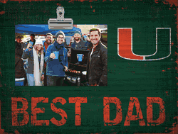 Miami Hurricanes Best Dad Clip Frame