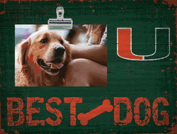 Miami Hurricanes Best Dog Clip Frame