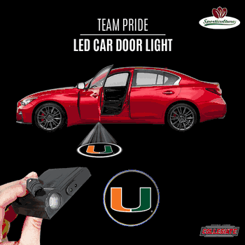 Miami Hurricanes Car Door Light LED