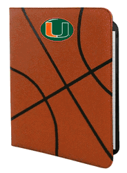 Miami Hurricanes Classic Basketball Portfolio - 8.5 in x 11 in