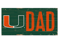 Miami Hurricanes Dad Sign