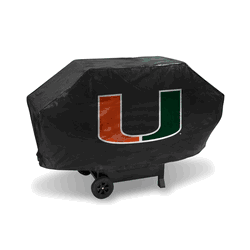 Miami Hurricanes Deluxe Grill Cover (Black)