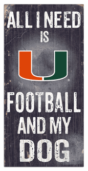 Miami Hurricanes Football and My Dog Sign