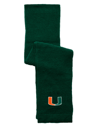 Miami Hurricanes Full Color Waffle Scarf