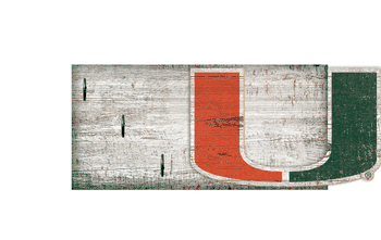 Miami Hurricanes Key Holder 6x12