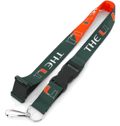 Miami Hurricanes Lanyard Breakaway Style Slogan Design