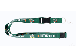 Miami Hurricanes Lanyard Green