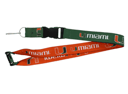 Miami Hurricanes Lanyard Reversible