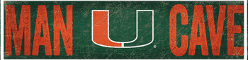 Miami Hurricanes Man Cave Sign