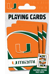 Miami Hurricanes NCAA Playing Cards