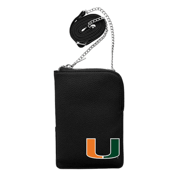 Miami Hurricanes Pebble Smart Purse Black