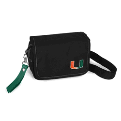 Miami Hurricanes Ribbon Waist Pack Purse Dark Green
