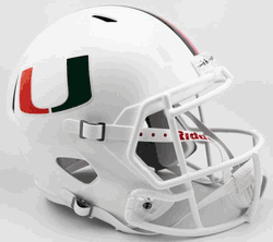 Miami Hurricanes Speed Replica Full Size Football Helmet