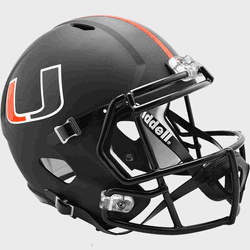 Miami Hurricanes Speed Replica Full Size Football Helmet 2017 Nights Alt