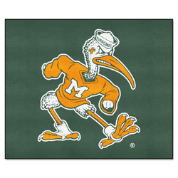 Miami Hurricanes Tailgater Rug - 5ft. x 6ft., Sebastian the Ibis