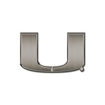 Miami Hurricanes U Antique Auto Emblem