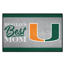 Miami Hurricanes World's Best Mom Starter Mat Accent Rug - 19in. x 30in.