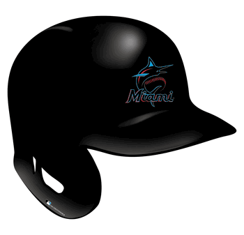 Miami Marlins 12in Authentic Helmet Sign