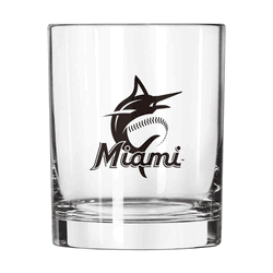 Miami Marlins 14oz Gameday Rocks Glass