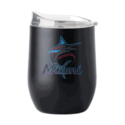 Miami Marlins 16oz Flipside Powder Coat Curved Beverage