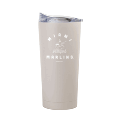 Miami Marlins 20oz Archway Sand Powder Coat Tumbler