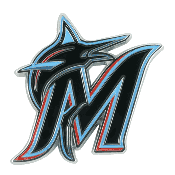 Miami Marlins 3D Color Metal Emblem