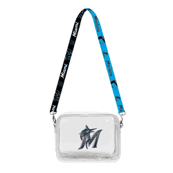 Miami Marlins 3D Logo Clear Fanny Fan Purse