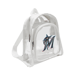 Miami Marlins 3D Logo Clear Mini Backpack