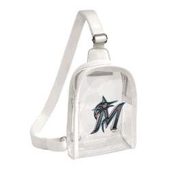 Miami Marlins 3D Logo Clear Mini Sling