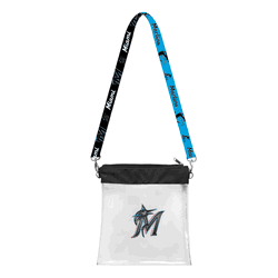 Miami Marlins 3D Logo Clear Satchelette