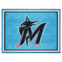 Miami Marlins 8ft. x 10 ft. Plush Area Rug