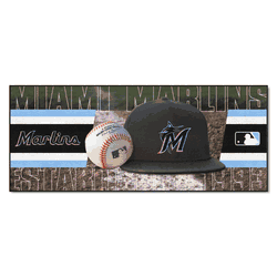 Miami Marlins Baseball Runner Rug - 30in. x 72in.