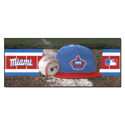 Miami Marlins Baseball Runner Rug - 30in. x 72in.