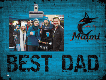 Miami Marlins Best Dad Clip Frame