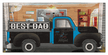 Miami Marlins Best Dad Truck 6x12 Sign