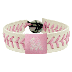 Miami Marlins Bracelet Baseball Pink CO