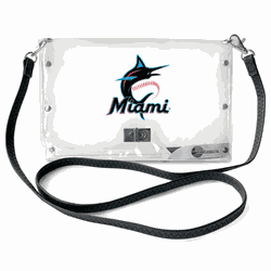 Miami Marlins Clear Envelope Purse STRAP