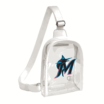 Miami Marlins Clear Mini Sling Stadium Bag